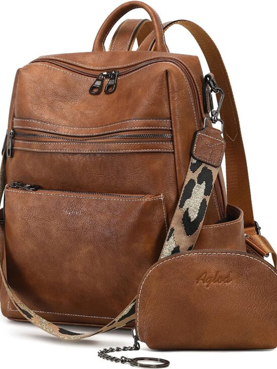 Elegant Faux Leather Convertible Backpack for Women main image 5